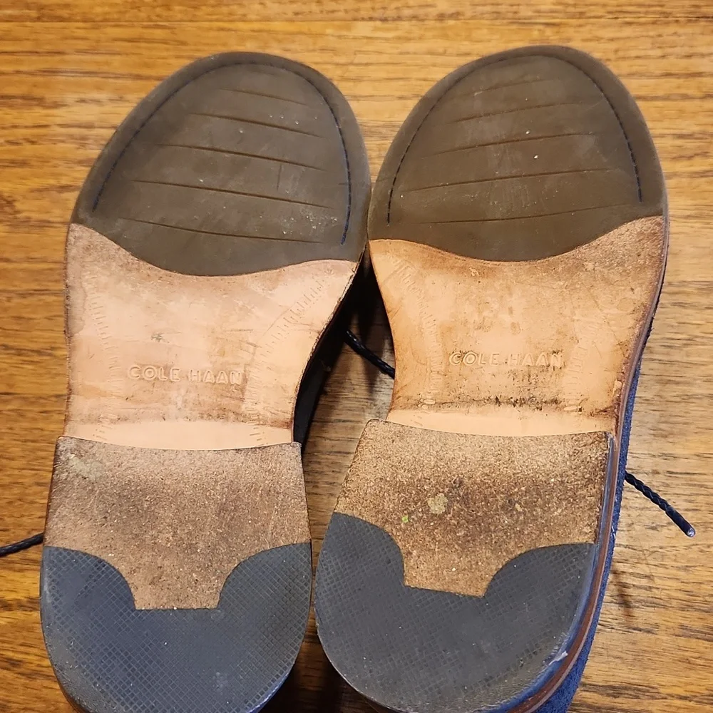 Cole Haan Blue Chukka Ankle Boots Size 9.5